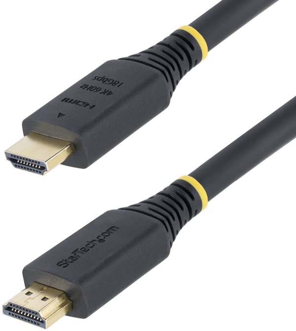 StarTech.com Καλώδιο HDMI 2.0 Υψηλής Ταχύτητας 5m, 4K 60Hz, 1440p 144Hz, 18Gbps, UHD, ARC, για TV και PC