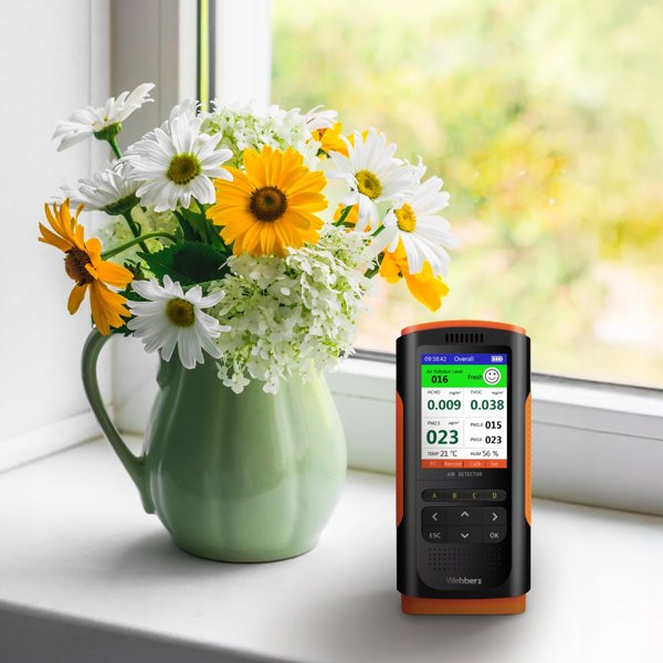 Stacja Jakosci Powietrza UP900 7w1 PM2.5 PM10 HCHO TVOC USB Webber