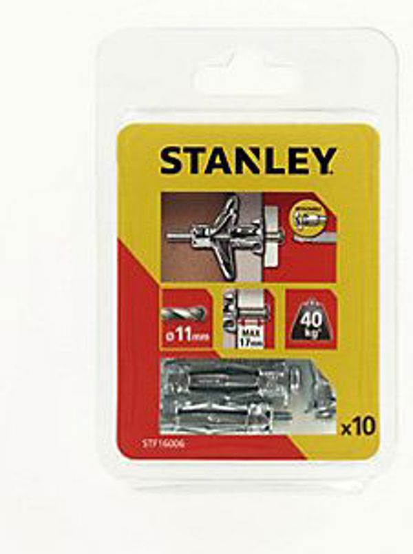 Stanley Μεταλλική Άγκυρα για Κοιλοδοκούς 11x36mm, 10τμχ (STF16006-XJ)