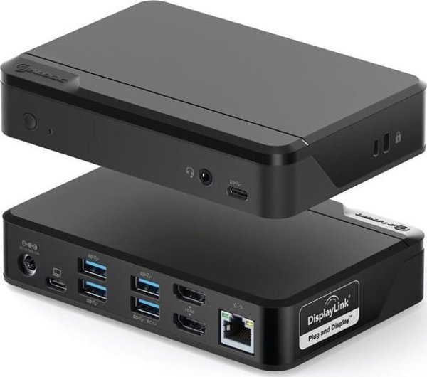 Alogic Twin HD Pro USB-C Docking Station (DUTHDPR) - Universal Docking Station για Δύο Οθόνες 1080p 60Hz