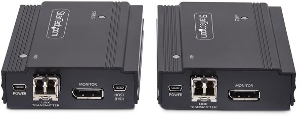 STARTECH.COM DisplayPort KVM Extender uber Glasfaser 4K60Hz Konsolen-Extender 300m Multimode 4K KVM Verl�ngerung LWL
