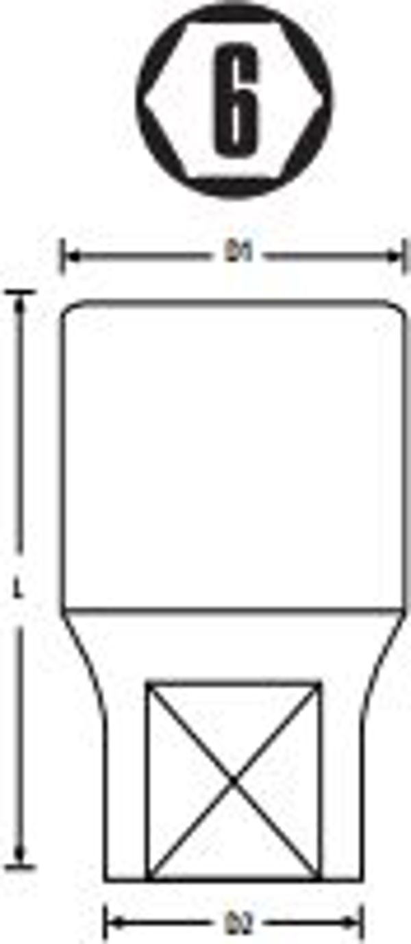Stanley Καρυδάκι 6 σημείων 3/8" 18 mm (STMT72926-8B)