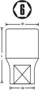 Stanley Καρυδάκι 6 σημείων 3/8" 18 mm (STMT72926-8B)