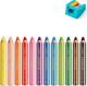 Staedtler Noris Junior Κηρομπογιές 3 σε 1, 12 Τεμάχια, Πολύχρωμα