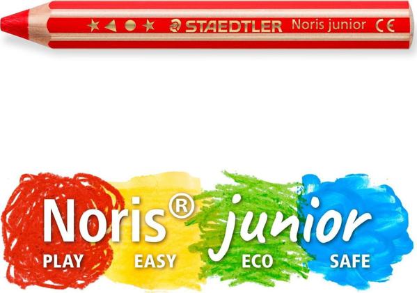 Staedtler Noris Junior Κηρομπογιές 3 σε 1, 12 Τεμάχια, Πολύχρωμα