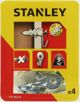 Stanley Νάιλον αυτοδιατρητικοί ούπα Fatmax με βίδες και γάντζους 25mm 4 τεμ. (STF30224-XJ)