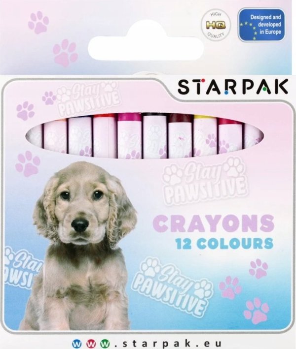 Starpak Κηρομπογιές Doggy 12 Χρωμάτων, Σετ Ζωγραφικής