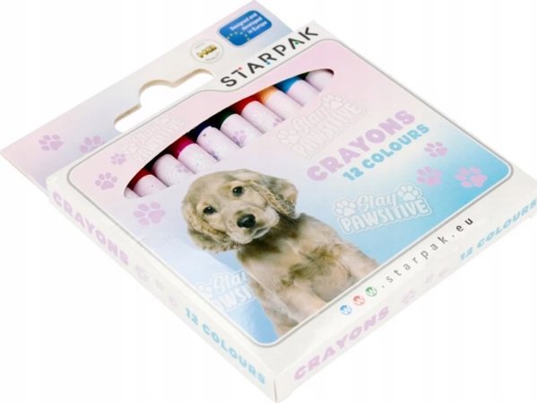 Starpak Κηρομπογιές Doggy 12 Χρωμάτων, Σετ Ζωγραφικής