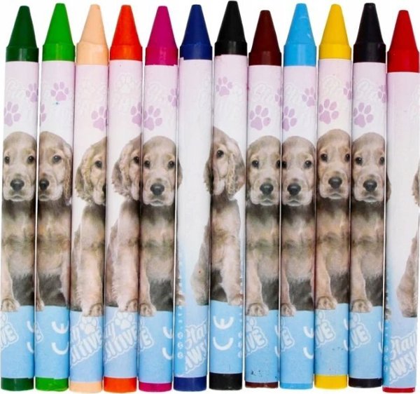 Starpak Κηρομπογιές Doggy 12 Χρωμάτων, Σετ Ζωγραφικής