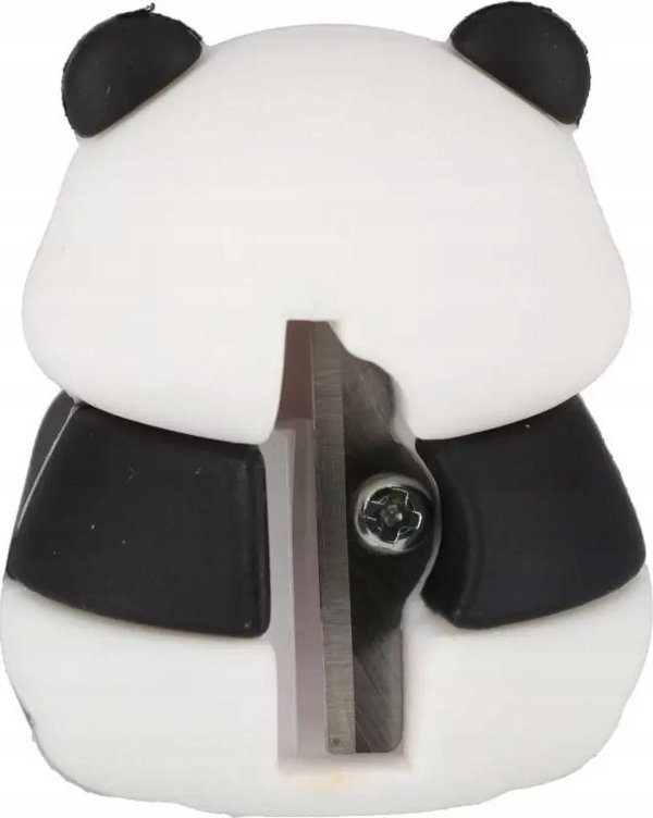 Starpak Ξύστρα PANDA, Σχολική Ξύστρα Με Δοχείο, Χρώμα Λευκό/Μαύρο