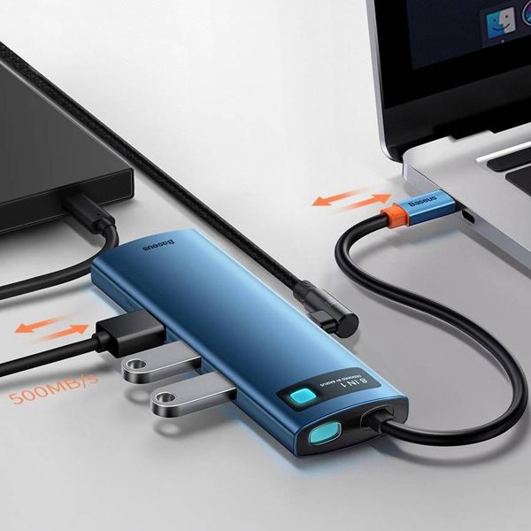 Stacja/replikator Baseus 8w1 USB-C (WKWG000103)