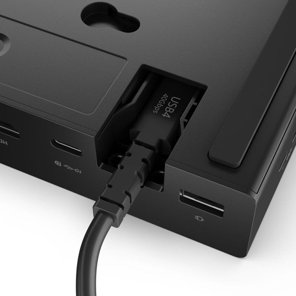 Lenovo ThinkPad USB4 Smart Dock 5500, Σταθμός Σύνδεσης με Αντάπτορα 135W, Ενσύρματο, Μαύρο