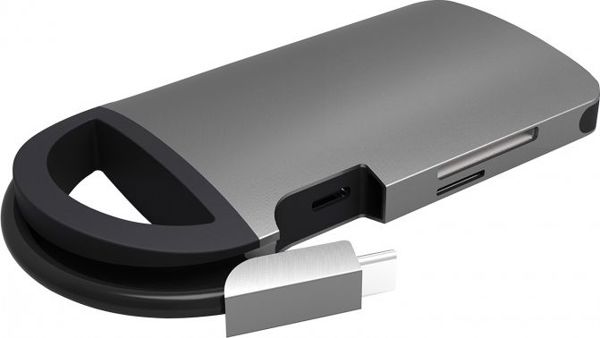 Umax U-Connect Multiport H8 USB-C Hub - 8 σε 1 με 4K HDMI, Gigabit Ethernet, 3x USB 3.0, SD & Micro SD Reader