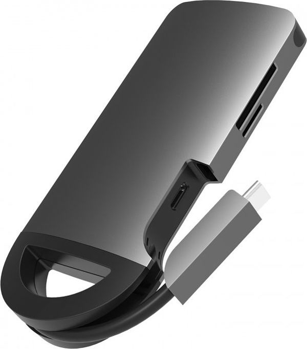Umax U-Connect Multiport H8 USB-C Hub - 8 σε 1 με 4K HDMI, Gigabit Ethernet, 3x USB 3.0, SD & Micro SD Reader