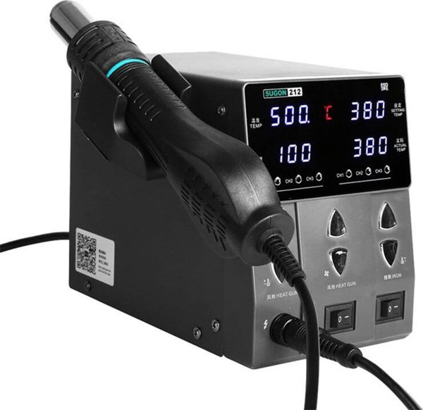 Σταθμός συγκόλλησης SUGON 212 Hot Air + Κολλητήρι T12