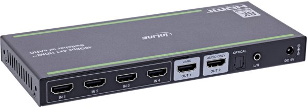 StarTech HDMI Switch 4 Θυρών, HDMI 2.1, 8K@60Hz, 4K@120Hz, eARC, SPDIF, με Τηλεχειριστήριο IR