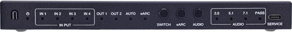 StarTech HDMI Switch 4 Θυρών, HDMI 2.1, 8K@60Hz, 4K@120Hz, eARC, SPDIF, με Τηλεχειριστήριο IR