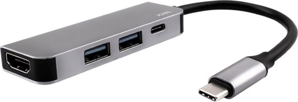 JCPAL Linx USB-C Hub 4-in-1, Με HDMI 4K, 2x USB & Power Delivery (JCP6189)