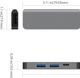 JCPAL Linx USB-C Hub 4-in-1, Με HDMI 4K, 2x USB & Power Delivery (JCP6189)