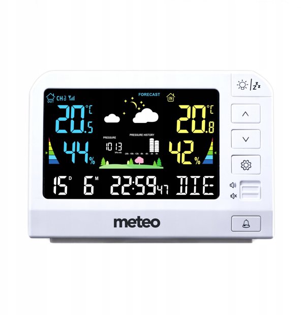 Μετεωρολογικός Σταθμός METEO SP205 με Υγρόμετρο και Εξωτερικό Αισθητήρα DCF