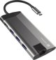 Natec Fowler Plus USB-C Hub 8-in-1, Σταθμός Σύνδεσης με 3x USB 3.0, HDMI 4K και Card Reader (NMP-1690)