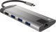 Natec Fowler Plus USB-C Hub 8-in-1, Σταθμός Σύνδεσης με 3x USB 3.0, HDMI 4K και Card Reader (NMP-1690)