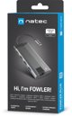 Natec Fowler Plus USB-C Hub 8-in-1, Σταθμός Σύνδεσης με 3x USB 3.0, HDMI 4K και Card Reader (NMP-1690)