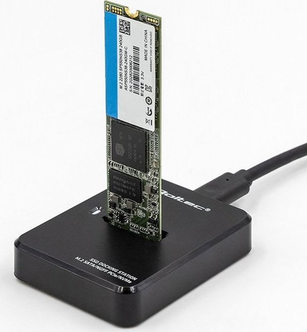 Qoltec Σταθμός Σύνδεσης SSD M.2 SATA/PCIe, NVMe/NGFF, USB 3.1 - Docking Station