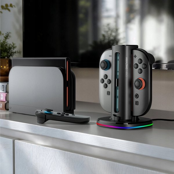 Σταθμός Φόρτισης AMAZINGTHING Thunder Pro PlayDock για Nintendo Switch 2 Μαύρος