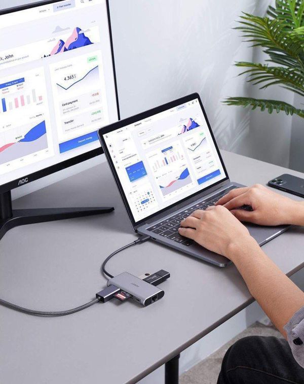 Σταθμός/αναπαραγωγέας Aukey USB-C 8 σε 1 (CB-C91)