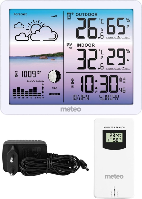 Stacja pogodowa Meteo SP107 biala