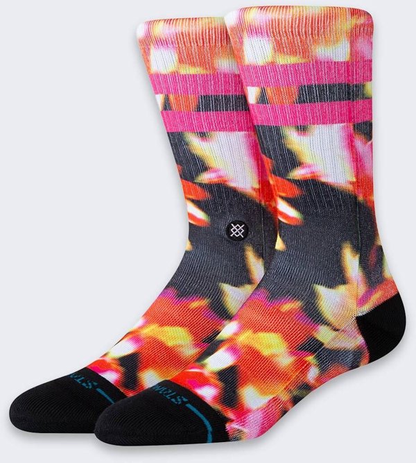 Stance Skarpety Stance Flowerful Crew 1 para BLACK