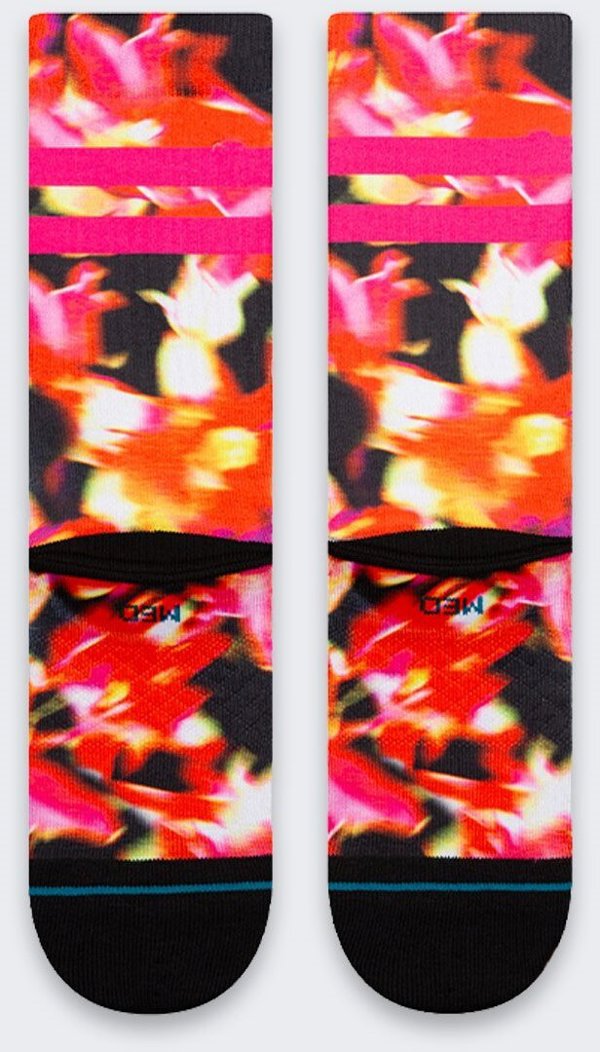Stance Skarpety Stance Flowerful Crew 1 para BLACK