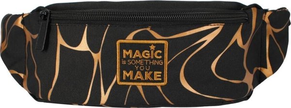 Starpak Τσαντάκι Μέσης Gold, Ρυθμιζόμενο με Φερμουάρ και Θήκη για Smartphone, Μαύρο