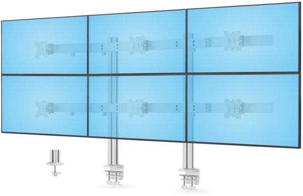 StarTech na 6 monitorów 17'' - 32'' Desk Mount w/ Crossbar (6-MONITOR-ARM-A)