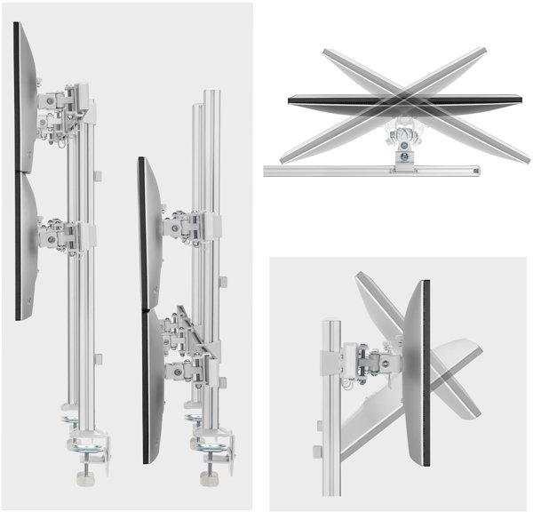 StarTech na 6 monitorów 17'' - 32'' Desk Mount w/ Crossbar (6-MONITOR-ARM-A)
