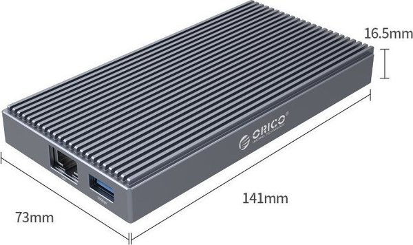 Orico 9-in-1 Docking Station CDH-9N-GY-BP, Σταθμός Σύνδεσης με 9 Θύρες, Γκρι
