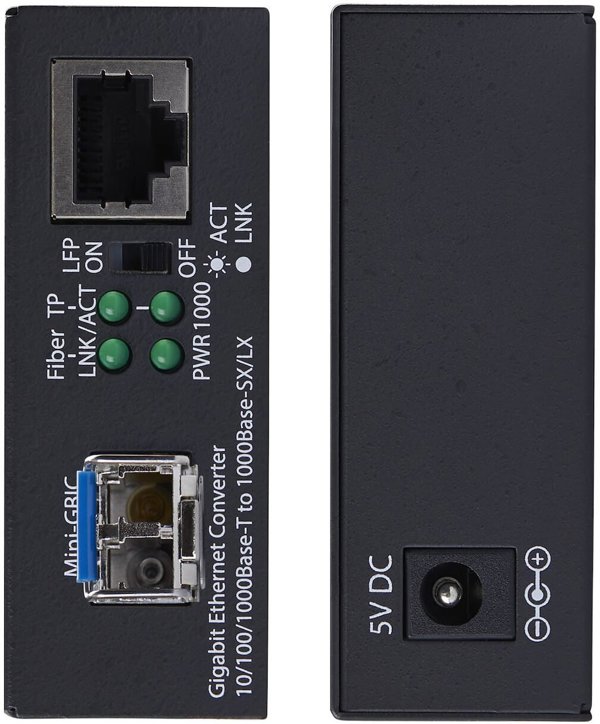 StarTech MCM1110SMLC40 konwerter sieciowy 2000 Mbit/s 1310 nm Pojedynczy Czarny