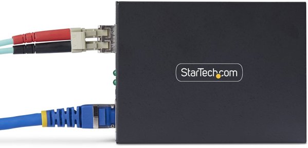 StarTech MCM1110SMLC40 konwerter sieciowy 2000 Mbit/s 1310 nm Pojedynczy Czarny