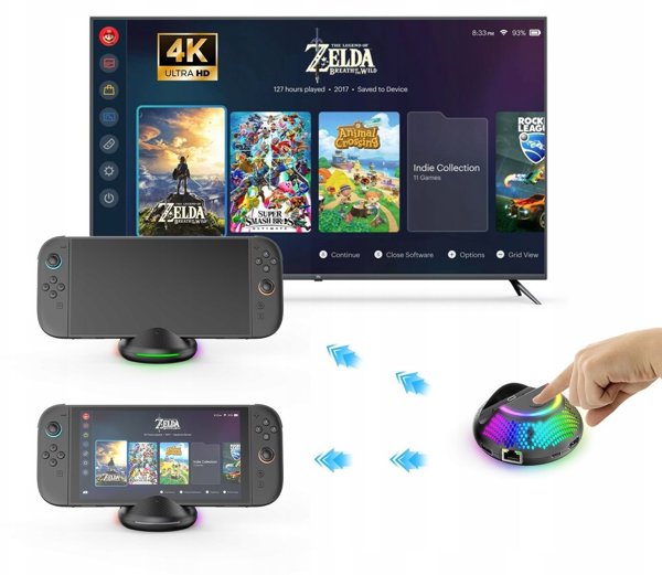 Βάση Σύνδεσης RGB HDMI 4K για Nintendo Switch 2 / Θύρα Dock TV + Φορτιστής / JYS-NS2289