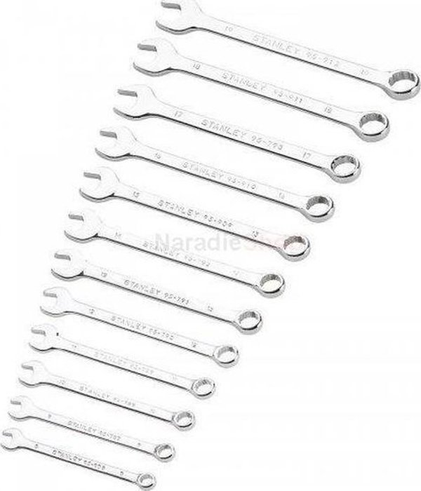 Stanley Σετ Κλειδιά με Καστάνια 12τμχ 8-19mm STMT82847-0, Συνδυασμένα Κλειδιά από Χάλυβα Χρωμίου-Βαναδίου