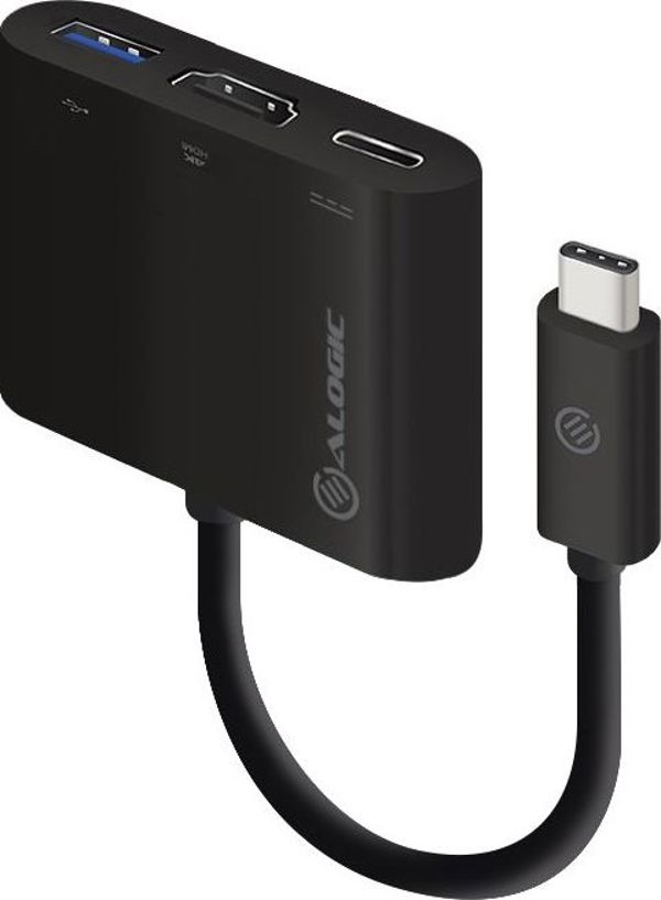 Alogic USB-C Multiport Travel Adapter MP-UCHDCH με Έξοδο HDMI 4K, Θύρες USB-A και Φόρτιση Power Delivery