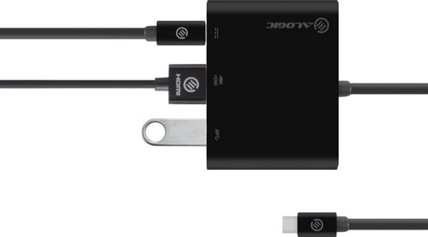 Alogic USB-C Multiport Travel Adapter MP-UCHDCH με Έξοδο HDMI 4K, Θύρες USB-A και Φόρτιση Power Delivery