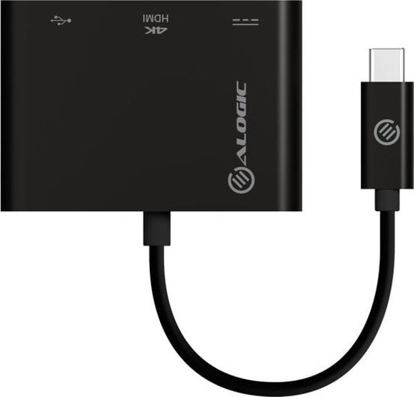Alogic USB-C Multiport Travel Adapter MP-UCHDCH με Έξοδο HDMI 4K, Θύρες USB-A και Φόρτιση Power Delivery