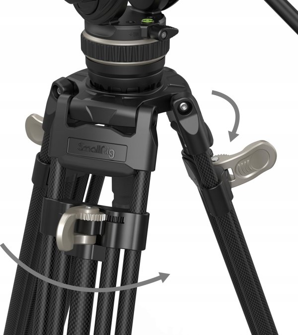 Statyw SmallRig 3989 Heavy-Duty Carbon Fiber Video Tripod Kit FreeBlazer