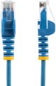 STARTECH.COM 25cm Blaues Slim CAT6-Netzwerkkabel 100W PoE Snagless RJ45 LSZH 28AWG Reines Kupfer Patchkabel-Ethernet Kabel