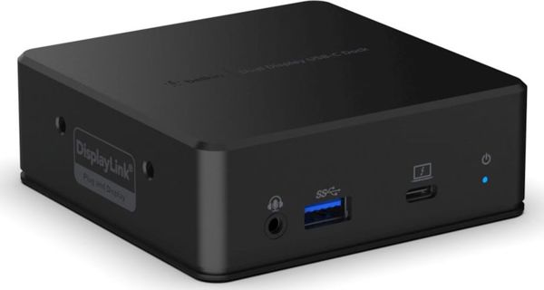 Belkin USB-C Docking Station INC002vfBK, Σταθμός Σύνδεσης Διπλής Οθόνης για Laptop, Μαύρο