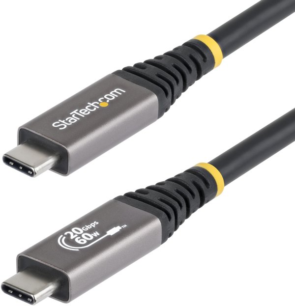 StarTech CC3M20GUSB4CX kabel USB USB4 Gen 2x2 3 m USB C Czarny