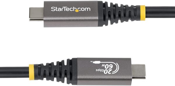 StarTech CC3M20GUSB4CX kabel USB USB4 Gen 2x2 3 m USB C Czarny