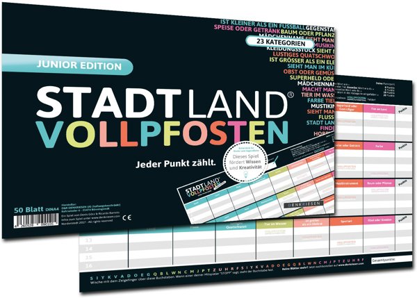 STADT LAND VOLLPFOSTEN - Junior Edition - DIN A4 (SL2004)